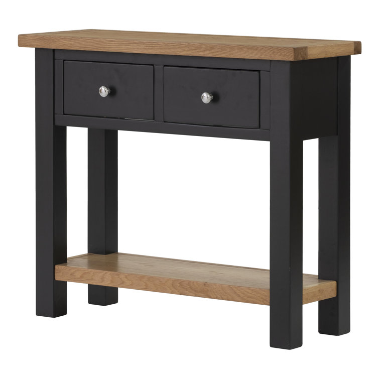 August Grove Rathdrum 85cm Solid Wood Console Table & Reviews Wayfair